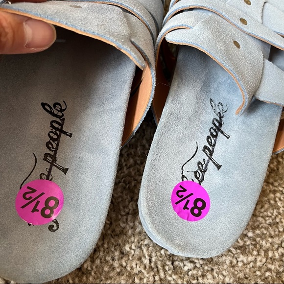 NEW Free People Sunday Season Mule Blue 8.5 - Picture 6 of 11